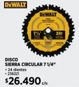 Construmart Dewalt sierra circular 7 1/4” oferta