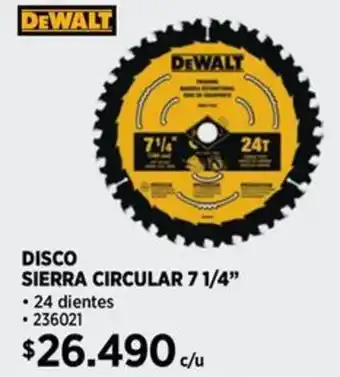 Construmart Dewalt sierra circular 7 1/4” oferta
