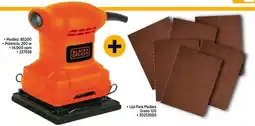 Construmart Black+ Decker combo lijadora orbital + 10 lijas para madera oferta