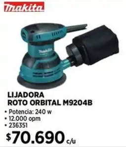 Construmart Makita lijadora roto orbital oferta