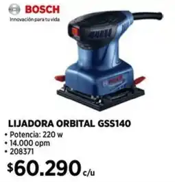 Construmart Bosch lijadora orbital oferta