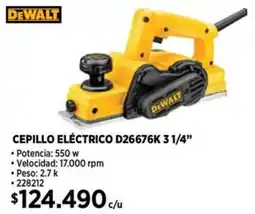 Construmart Dewalt cepillo eléctrico oferta