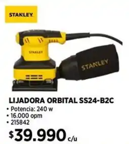 Construmart Stanley lijadora orbital oferta
