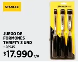 Construmart Stanley juego de formones thrifty oferta