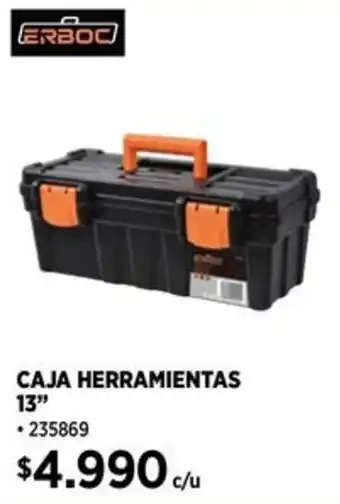 Construmart Erboc caja herramientas 13" oferta