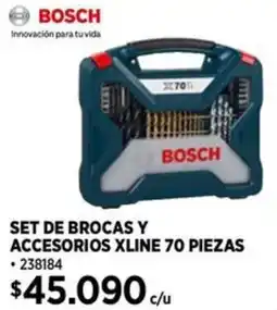 Construmart Bosch set de brocas y accesorios xline oferta