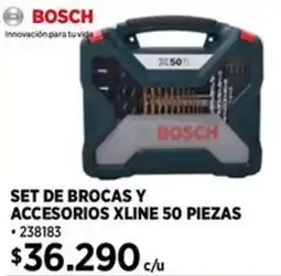 Construmart Bosch set de brocas y accesorios xline oferta