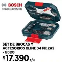 Construmart Bosch set de brocas y accesorios xline oferta