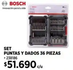 Construmart Bosch puntas y dados oferta