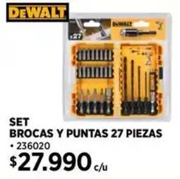 Construmart Dewalt brocas y puntas oferta