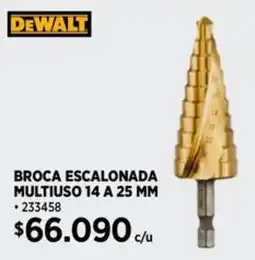 Construmart Dewalt broca escalonada multiuso oferta