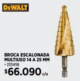 Construmart Dewalt broca escalonada multiuso oferta