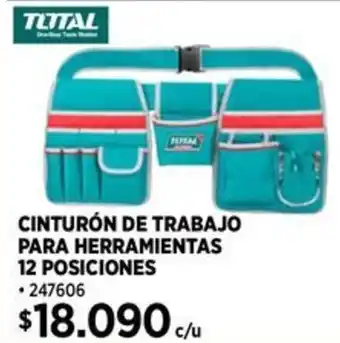 Construmart Total cinturón de trabajo para herramientas oferta
