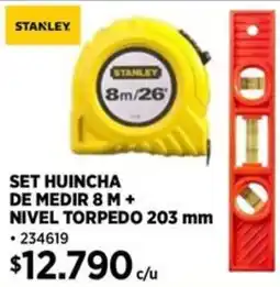 Construmart Stanley set huincha de medir oferta