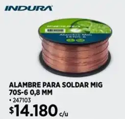 Construmart Indura alambre para soldar mig oferta