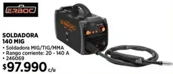 Construmart Erboc soldadora 140 mig oferta