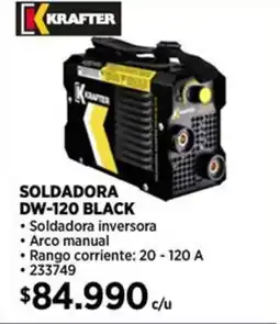 Construmart Krafter Soldadora DW-120 black oferta