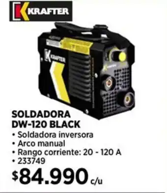 Construmart Krafter Soldadora DW-120 black oferta