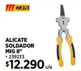 Construmart Hela alicate soldador mig 8" oferta