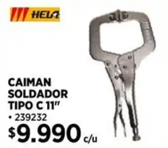 Construmart Hela caiman soldador tipo C 11" oferta