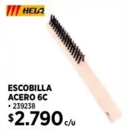 Construmart Hela escobilla acero 6c oferta