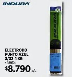 Construmart Indura electrodo punto azul 3/32 1 kg oferta