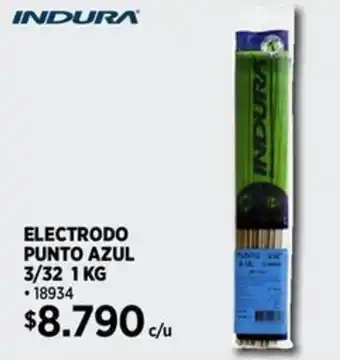 Construmart Indura electrodo punto azul 3/32 1 kg oferta