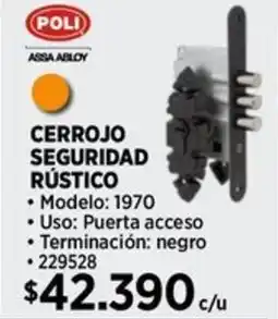Construmart Poli cerrojo seguridad rústico oferta