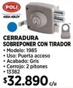 Construmart Poli cerradura sobreponer con tirador oferta