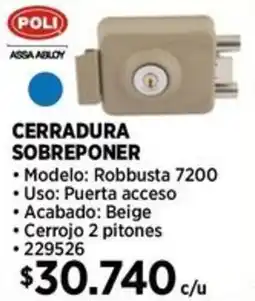 Construmart Poli cerradura sobreponer oferta