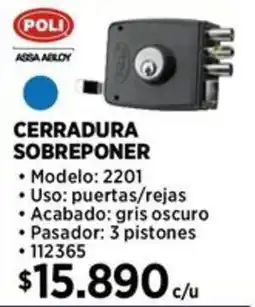 Construmart Poli cerradura sobreponer oferta