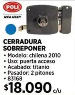 Construmart Poli cerradura sobreponer oferta