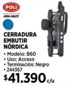 Construmart Poli cerradura embutir nórdica oferta