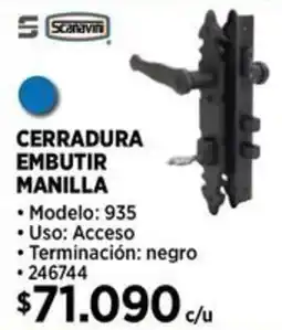 Construmart Scanavini cerradura embutir manilla oferta