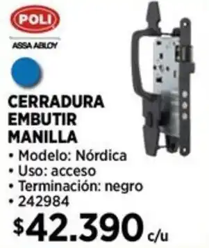 Construmart Poli cerradura embutir manilla oferta