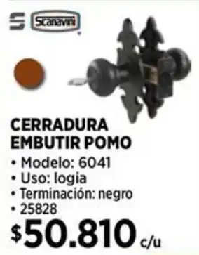 Construmart Scanavini cerradura embutir pomo oferta