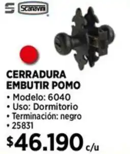 Construmart Scanavini cerradura embutir pomo oferta