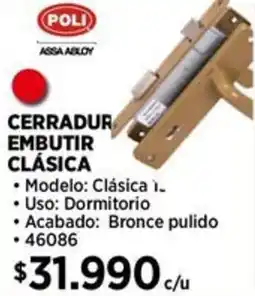 Construmart Poli cerradur embutir clásica oferta