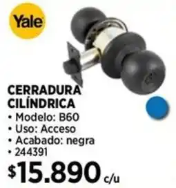 Construmart Yale cerradura cilindrica oferta