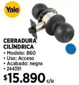 Construmart Yale cerradura cilindrica oferta