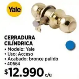 Construmart Yale cerradura cilindrica oferta