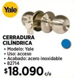 Construmart Yale cerradura cilindrica oferta