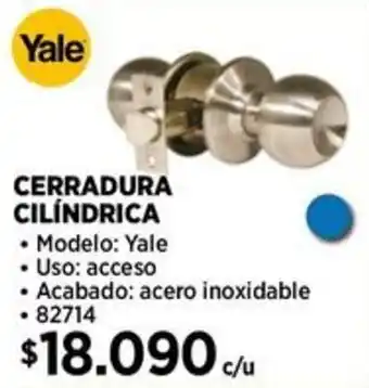 Construmart Yale cerradura cilindrica oferta