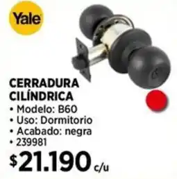 Construmart Yale cerradura cilindrica oferta