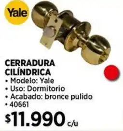 Construmart Yale cerradura cilindrica oferta