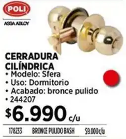 Construmart Poli assa abloy cerradura cilindrica oferta