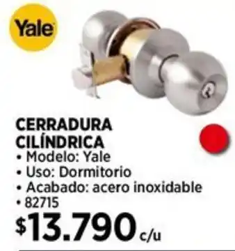 Construmart Yale cerradura cilindrica oferta