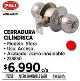 Construmart Poli assa abloy cerradura cilindrica oferta