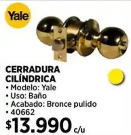 Construmart Yale cerradura cilindrica oferta