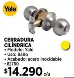 Construmart Yale cerradura cilindrica oferta